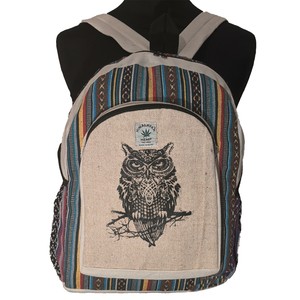 owl print backpack