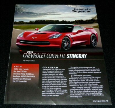 CHEVROLET CORVETTE Z06 SPORTS CAR ARTICLE-2015 PORTRAIT OF A SUPERCAR