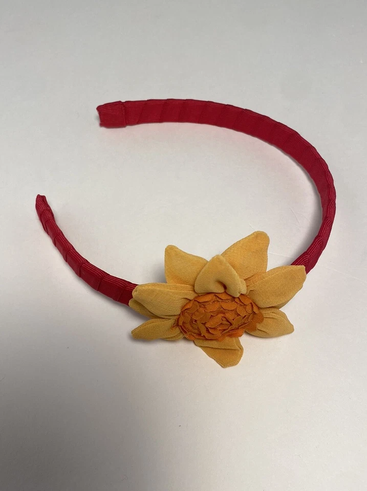 Gymboree Niñas Talla Única SUNFLOWER SONRISAS Diadema Rosa Con Girasol Usada en Excelente Condición Foto 4 de 4