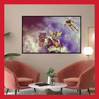TOILE POSTER COTON AFFICHE GOLDORAK UFO ROBOT MANGA FIGURINE ACTARUS GRENDIZER
