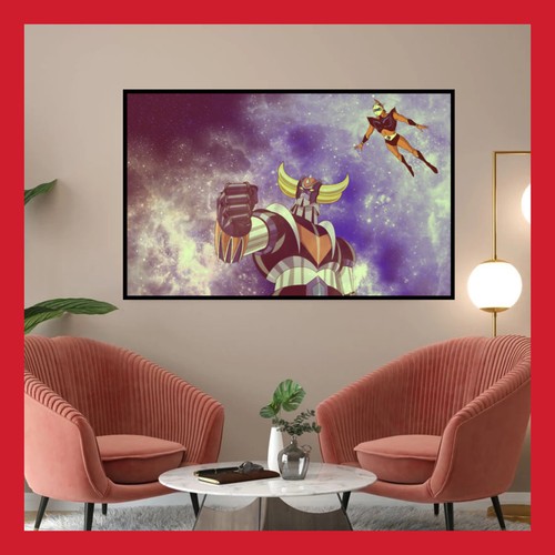 AFFICHE ITALIENNE GOLDORAK Atlas UFO Robot Mazinga Grendizer 48x68cm