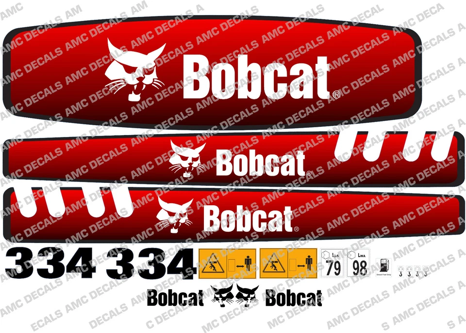 BOBCAT 334 MINI BAGER DECAL SET - Bild 1 von 1