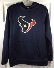 Houston Texans Hoodie NFL Team Apparel Youth Boys XL 16/18 Navy Logo Sweatshirt
