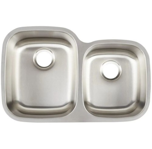 Signature Hardware 447790 32" 60/40 Doppelbecken Edelstahl Küchenspüle - Bild 2 von 3