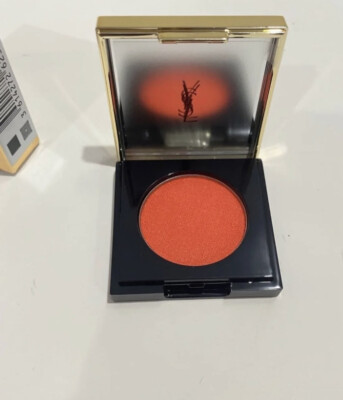 Ysl Sequin Crush Healthy Glow Eye Blush #5 Tantalizing Tangerine Full Size New 