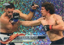 2018 Topps UFC Chrome OLIVIER AUBIN-MERCIER #87 DIAMOND HOT BOX REFRACTOR SP