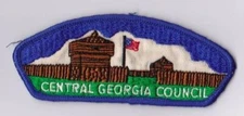 Central Georgia Council Georgia Blue Border Limp Cloth Backing Pre-FDL CSP