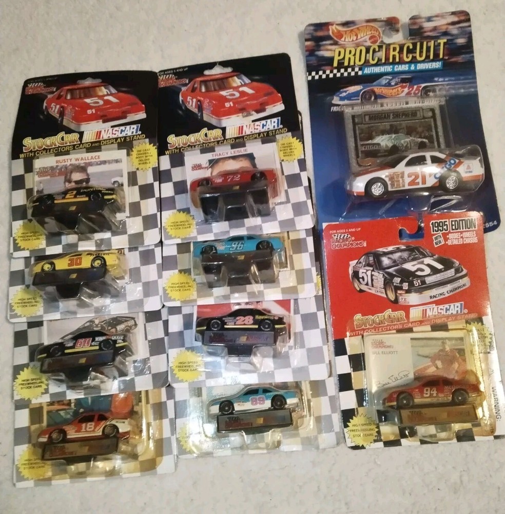 Lot Of 10 Vintage NASCAR  Collectible Stock Cars In Packaged