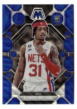 2022-23 Alondes Williams Panini Mosaic Blue Wave Rookie - Brooklyn Nets