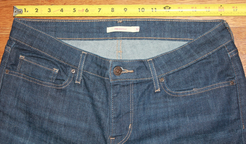 LEVI STRAUSS Women's 715 Size 32 Dark Wash Bootcut Jeans distressed - 第 8/17 張圖片