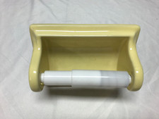 VTG Deco Porcelain Toilet Paper Tissue Holder Tile in Mount Yellow 123-24B