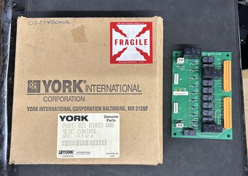 York Controls 031-01093-000 Rev_F 43172 HVAC Control Board.                 3E-7