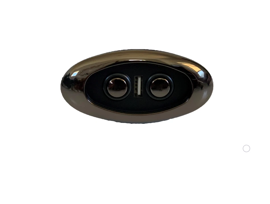 Interruptor eléctrico Mulin - Interruptor reclinable eléctrico de botón MLSK14-C + USB Foto 2 de 4