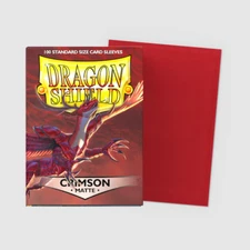 Dragon Shield Card Sleeves: Standard - Matte Crimson (100ct)