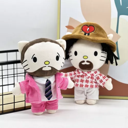 Hello Kitty Singer Star Plush Stuffed Doll Toy Rapper Travis Scott Billie Figure - Picture 7 of 32