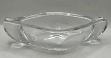 Large Heavy Glass Cigar Ashtray Indoor / Outdoor Ash Tray Oval 7.5”