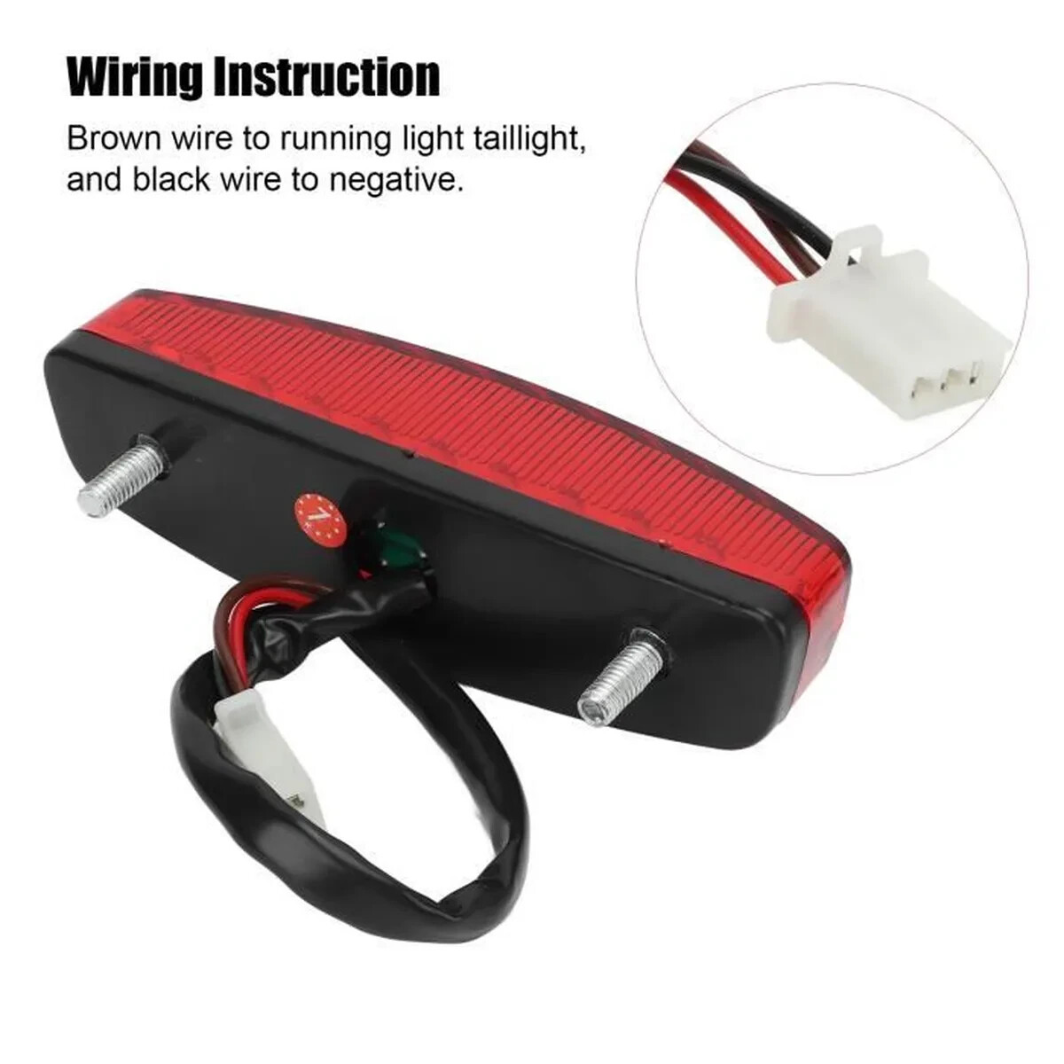 Feu stop arrière de remplacement LED 3 broches pour quad cassé