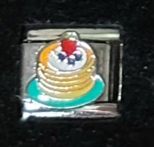 Pancakes Wholesale Italian Charm Enamel Link 9MM K3456