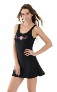 La-Isla-Women-039-s-One-Piece-Light-Padded-Swimsuit-Swimwear-Beachwear-with-Skirt