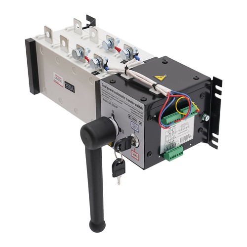 250 AMP 400 V GENERATOR AUTOMATIC TRANSFER SWITCH 4P 50/60Hz Dual Power PC Level - Picture 8 of 9