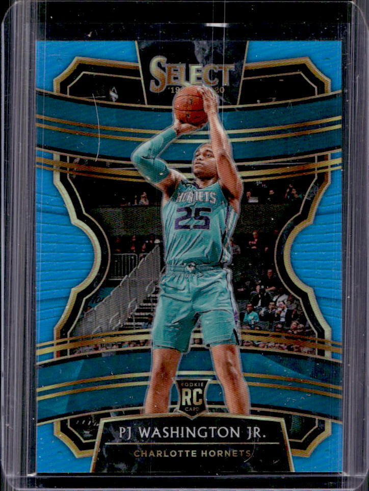 2019-20 Select PJ Washington Jr. Light Blue Concourse Prizm Rookie RC #082/299