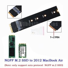M.2 NGFF SATA SSD Converter Adapter Card For Apple 2012 MacBook Air A1465 A1466