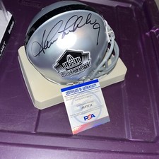 Shane Lechler Raiders All Decade Team Signed Hall Of Fame Mini Helmet PSA DNA
