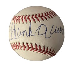 Hank Aaron Signed Baseball Fanatics / MLB Hologram Atlanta Braves MLB HOLO