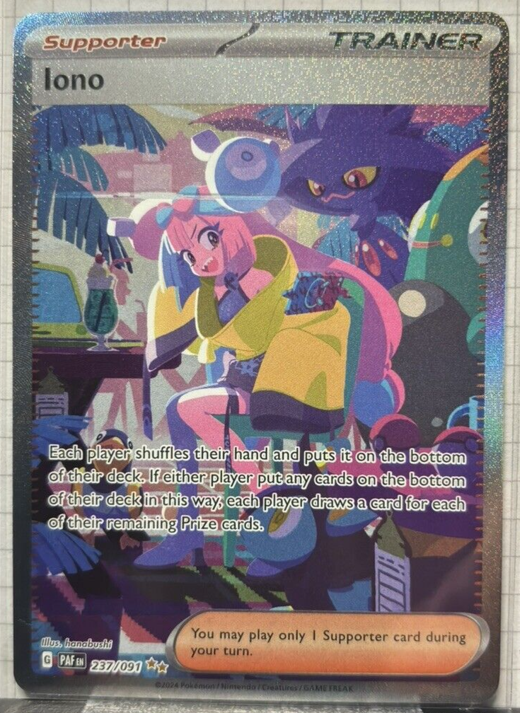 Pokemon TCG Iono Scarlet & Violet: Paldean Fates 237/091 Full Art