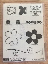 Brand NEW Stampin' Up 2003 2-Step Stampin' Love Without End BN Set Of 9