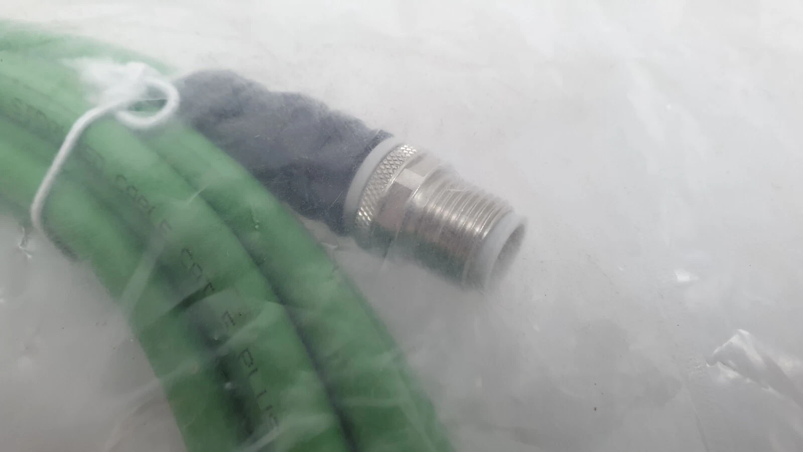 Straight M12 plug end of the B&R X67CA0E41.0050 cable