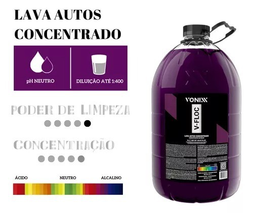 Vonixx V-Floc Concentrated Automotive Car Cleaning Vehicle Wash 5L
