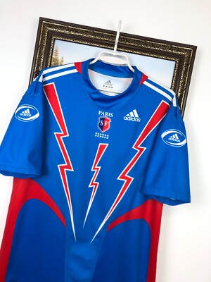 Vintage Adidas Paris SF Stade Francais France Rugby Union Jersey