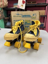 The Little Mouse Roller Skates Yellow Blue Kids Size 12 With Box