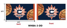 CONNECTICUT SUN WNBA-3 Double Sided Full Color Womens Basketball Thick 3x5 Flag