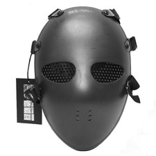 Máscara facial completa táctica de airsoft paintball máscara protectora para exteriores utilería para disfraces