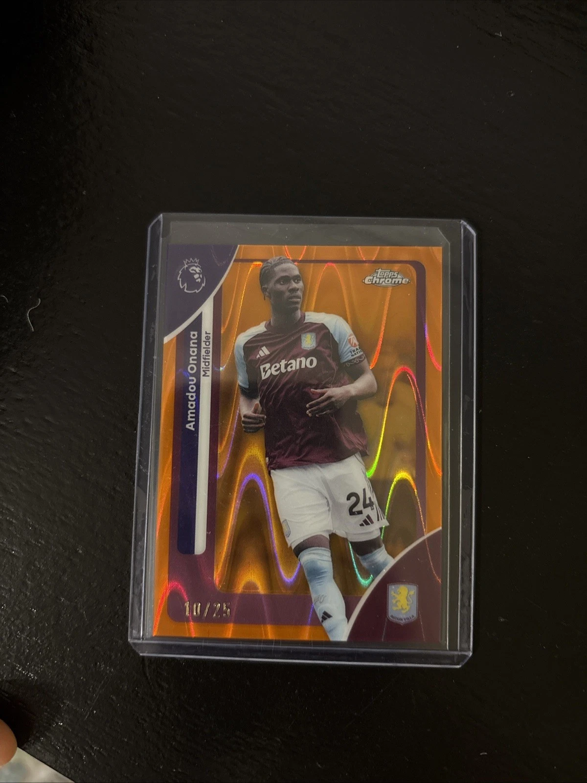 2026 Chrome Premier League Amadou Onana Orange /25