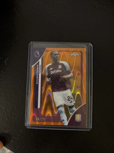 2026 Topps Chrome Premier League - AMADOU ONANA - Orange 10/25 - Aston Villa
