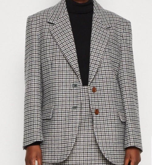 Tommy Hilfiger Women’s Wool Blend Check Blazer Size Med/Large BNWT RRP £400 image 4