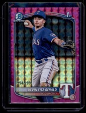 2025 Bowman Chrome Prospects Fuchsia Geometric Refractor Devin Fitz-Gerald