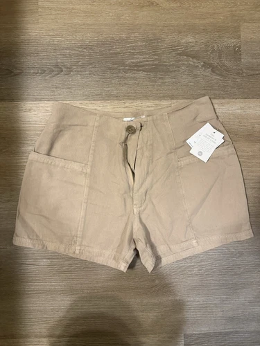 O’neill Women’s Lightweight Tan Khaki Shorts Brand New Never Worn Tags Size 27
