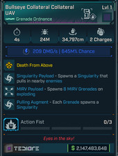 Borderlands 4 ? Modded Pearl Grenade ? UAV Super Nuke 24M dmg Level 1 ? PS PC XB
