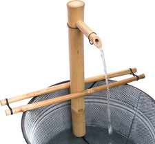 18” Bamboo Fountain Kit – Adjustable Branch Arm Spout with Quiet Pump for Indoor