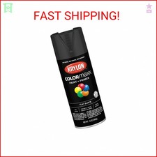 Krylon Colormaxx 12 Oz. Flat Spray Paint Black - 1 Each