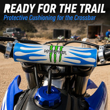 Dirt Bike Handlebar Pad 8.9" Round Cross Bar Foam Protector ATV Motocross Blue