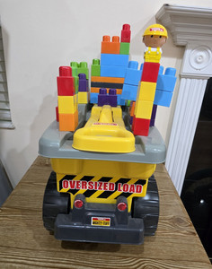 Tonka Dump Truck & Building Blocks