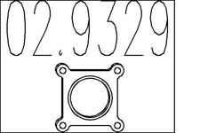 Dichtung Abgasrohr MTS 02.9329 für VW POLO 3 6N1 6N2 CADDY 2 Großraumlimousine 1