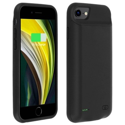 Akku-Schutzhülle 2800 mAh für iPhone SE 2020 / 8 / 7 / 6S / 6   Schwarz