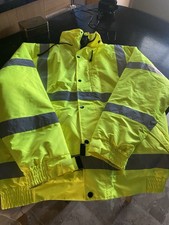 Safety Work Coat Site Day glow Jacket New With Tags XL