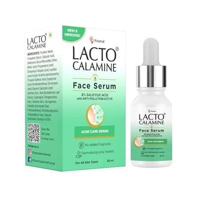 Lacto Calamine 2% Salicylic Acid Face Serum Oil Control Clear Skin 30ml